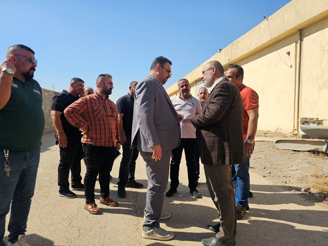 زيارة السيد مدير عام الشركة الى الموقع الثاني لشركة السلام العامة